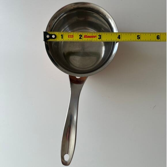 Polaris Norway Copper Clad Stainless Steel 1/3 Qt Butter Warmer Pan Excellent - Picture 6 of 7